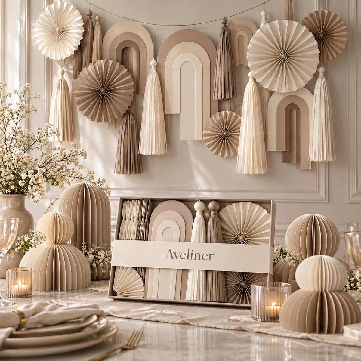 Aveliner™ Warm Earth Arch Decoration Set Usage Scenario