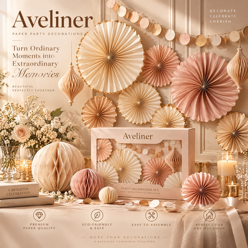 Aveliner™ Blush Romance Party Decoration Set